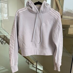 Adidas Women's Soft Light Blue Hoodie